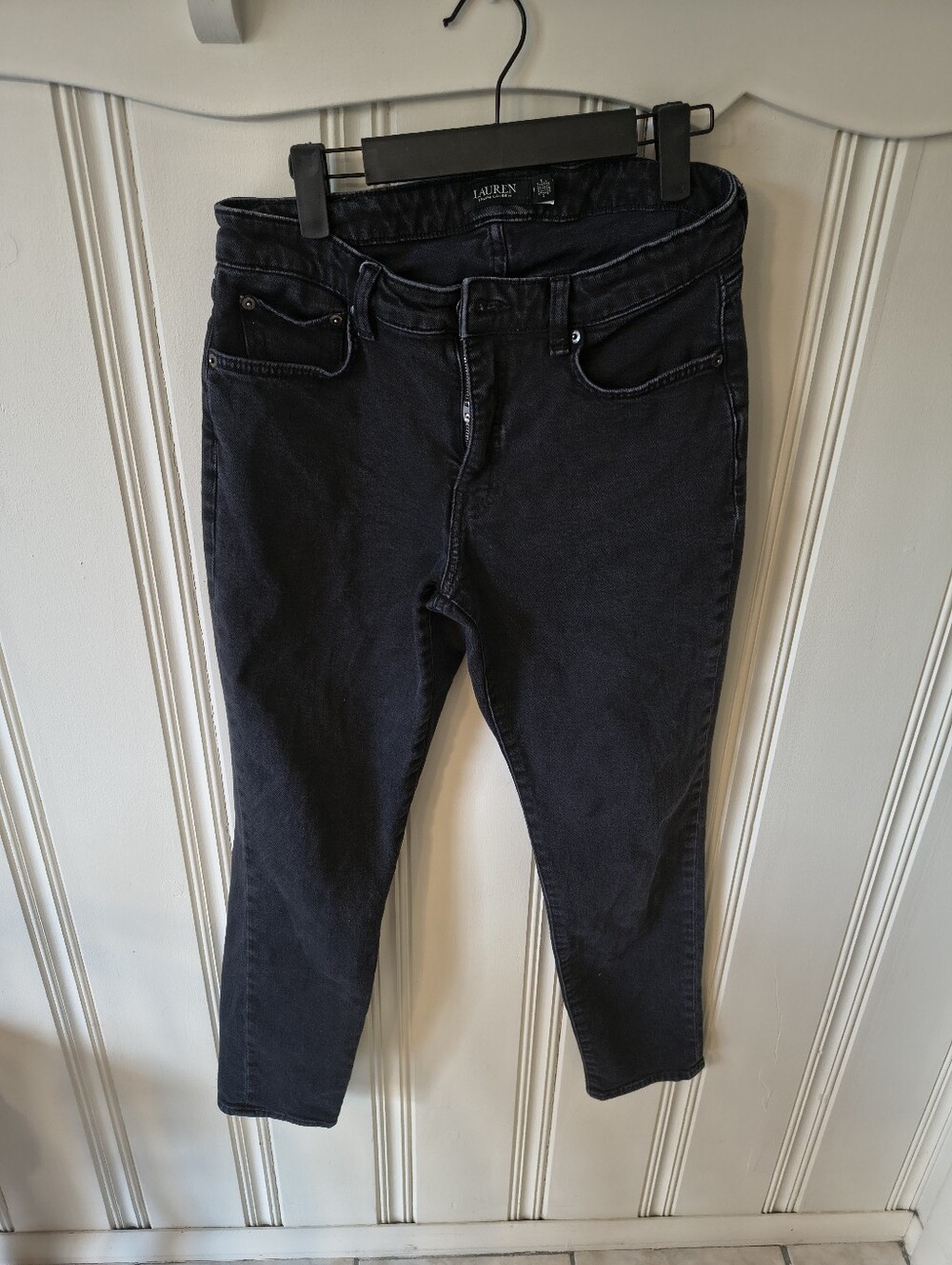 Lauren Ralph Lauren Black Faded Jeans